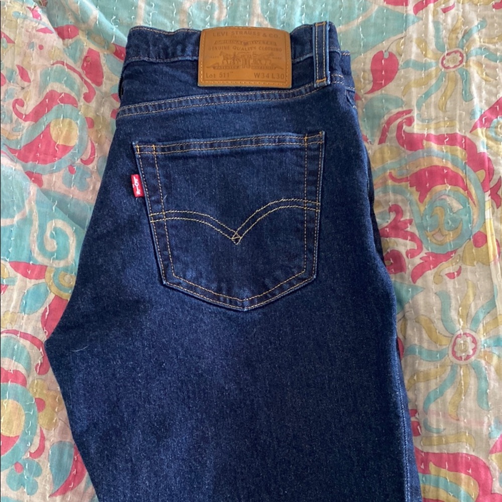 Levi's Blue Straight Jeans Classic Style
